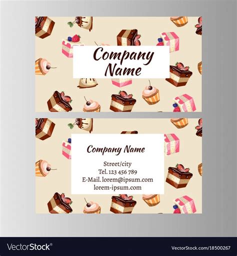 Cake decorating Business Card Templates | BizCardStudio